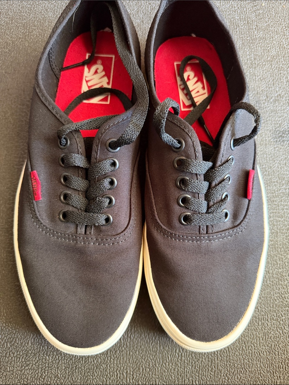 Vans-HEARTBREAKER 🖤❤️🩹-Black Canvas Low-Top Sneakers with Red Insoles
